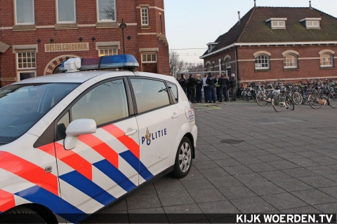 Politieoefening op station Woerden