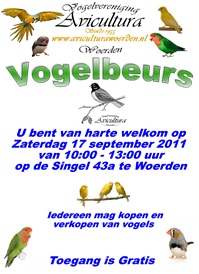 17 september Vogelbeurs Avicultura  Woerden