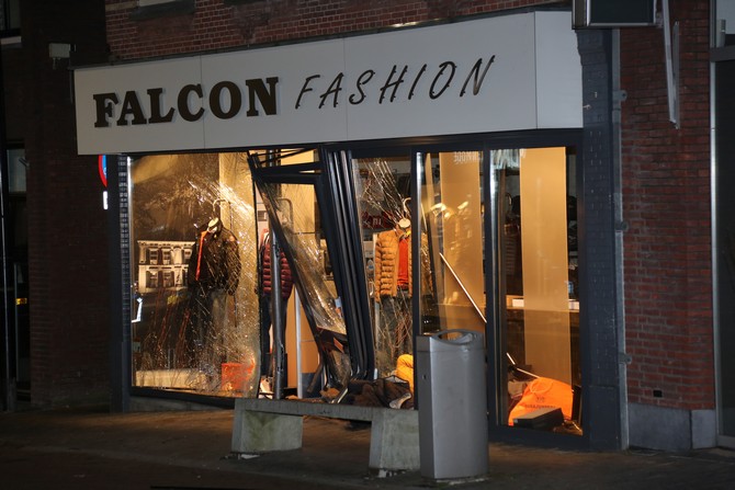Jaar voorwaardelijk en werkstraf geëist tegen ramkraker Falcon Fashion
