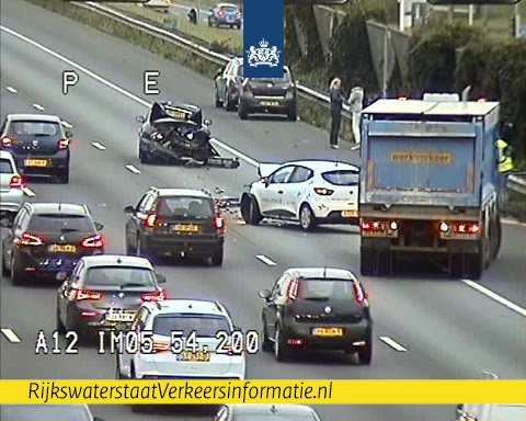 Drukke ochtendspits op A12 richting Utrecht na ongeluk